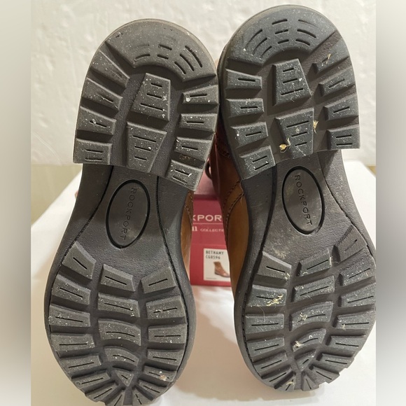 ROCKPORT Cobb Hill Bethany Womens Brown Boots Lace Up/Back Zip Lined Sz 6.5 - Picture 9 of 16